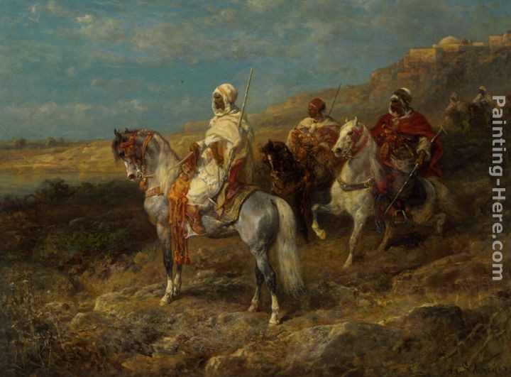 Adolf Schreyer Arabischer Schimmelreiter